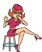 donna su sgabello 